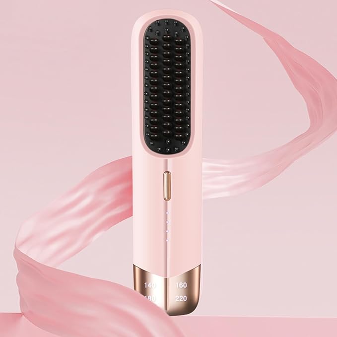 Hair Straightening Brush Styling Tool Hair Straightener Brush Convenient Electric Hot Comb Hair Straighteners