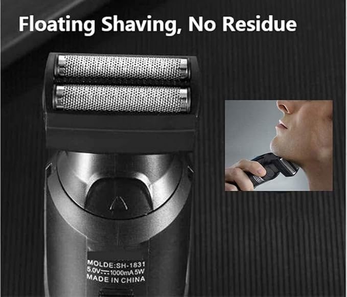 WEedsy Electric Razor for Men 6 in 1 Rechargeable Waterproof IPX7 Electric Shaver Electric Shaver with Precision Trimmer Hair ClippersRechargeable Wet &amp Dry Shaver with Easy Clean