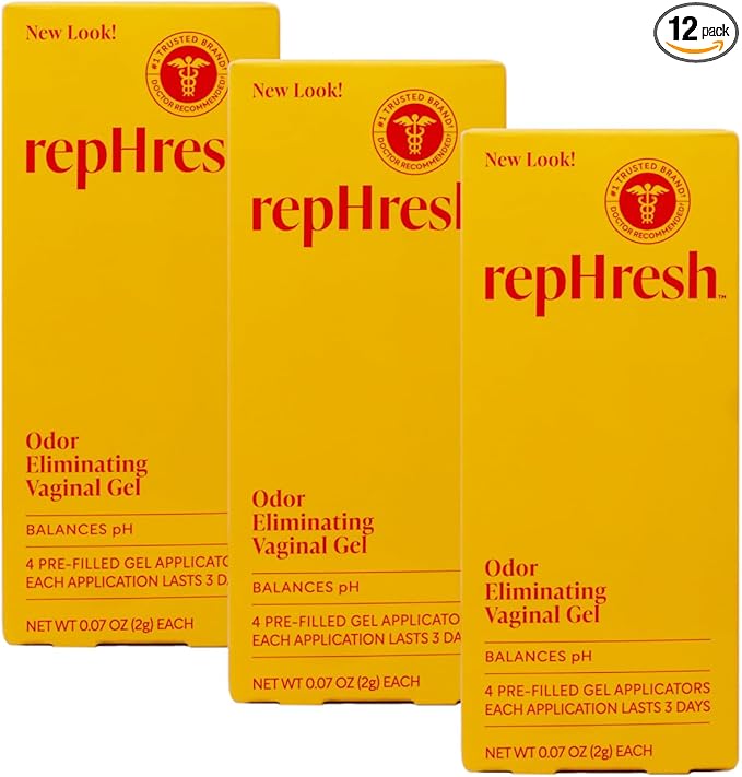 RepHresh Vaginal Gel 0.07 oz 12 Prefilled Applicators (Pack of 3)