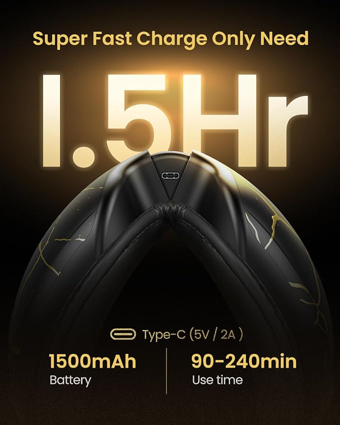 RENPHO Eye Massager with Heat and Cooling Voice Control Birthday Gifts for Men Women Dad Him Her Eye Mask for Migraines Eye Care with Massage Reduce Dry Eyes Eyeris Kintsugi