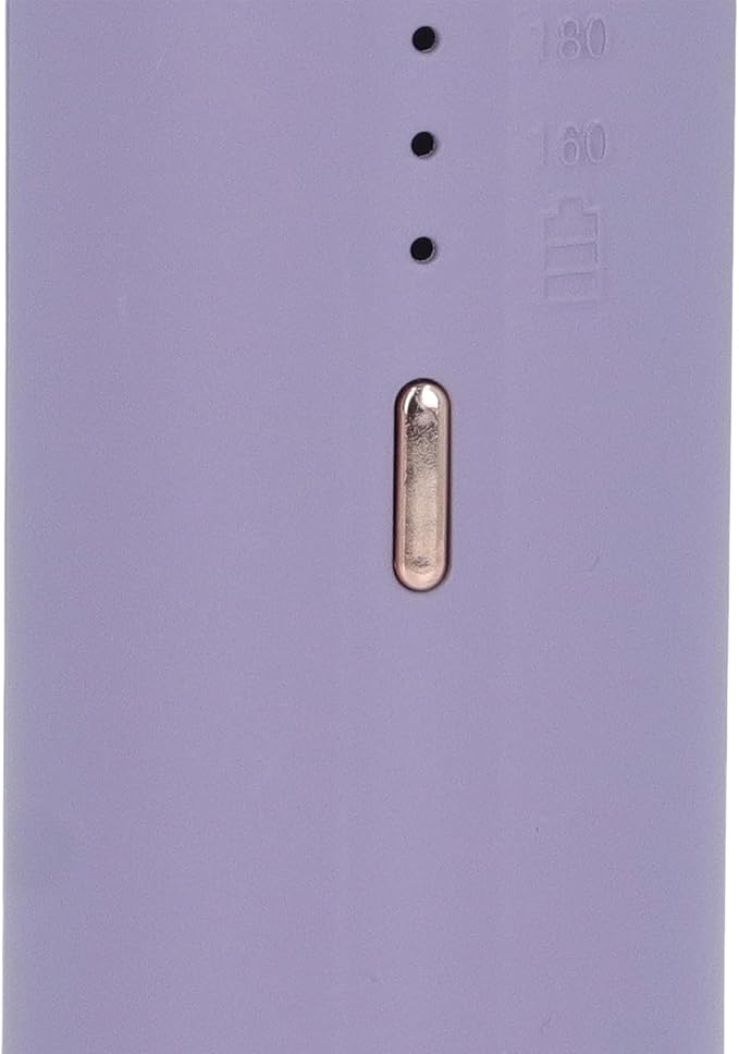 Brrnoo 2500mAh Hair Straightener Brush Fast Heating Portable Hair Straightening Comb with Built in Conditioner and 3 Adjustable Temperature Gears for Women (Purple)