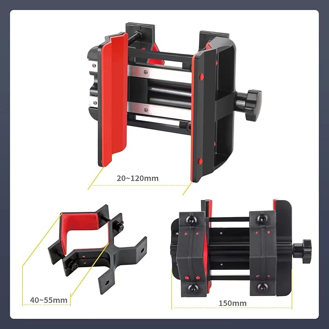 Hand-Free Massage Gun Holder for Back Percussive Muscle Massage Gun Mount for Self-Massage Compatible with Most Massage Guns for Hard to Reach Areas Mechanical Structure adapts to Most venues