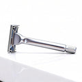 Butterfly Open Double Edge Safety Razor for Men + 10 Stainless Steel BladesBarber Grade Vintage Shaving Machine Smooth Reusable Eco-Friendly