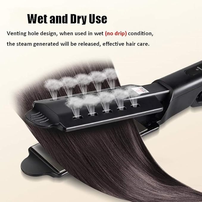 Ceramic Tourmaline Ionic Flat Iron Hair Straightener Flat Iron for Hair Professional Glider Hair Straightener Ceramic Flat Iron for All Hair Types Wet &amp Dry Using