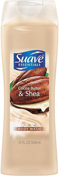 Suave Naturals Creamy Body Wash Cocoa Butter &amp Shea 12 oz (Pack of 4)