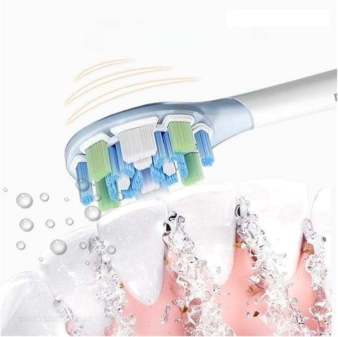 Compatible for MBS308 Toothbrush Brush Head 3PCS(Purple)