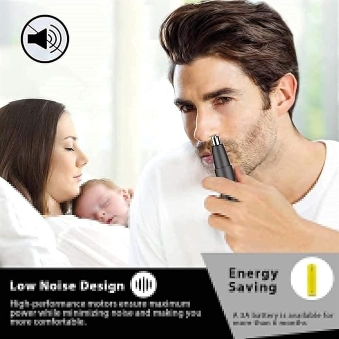 Nose and Ear Hair Trimmer – Wet/Dry Easy to Clean