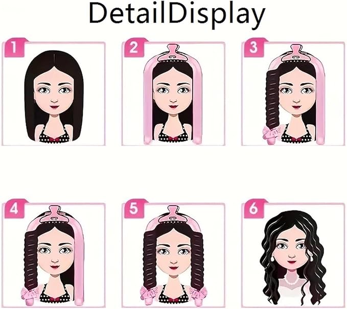 Comfortable Curling Iron(Deeppink)