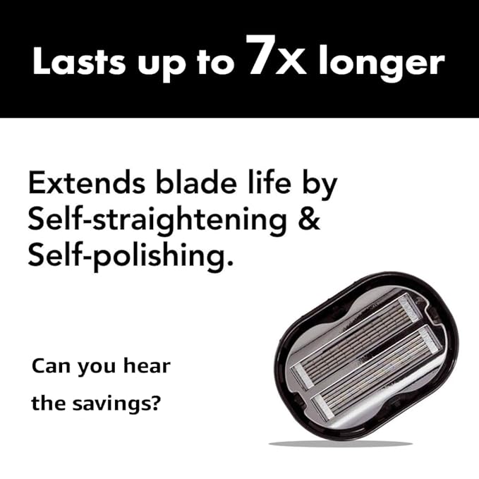 Premium Omnishaver Bi-Directional Shavers for Men &amp Women | 3x Faster Smooth and Safe Shave | Self-Cleaning Self-Stropping Razor Blades for Shaving Head Legs Arms Body (Green)