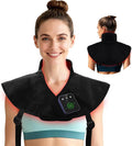 Red Light Therapy Neck Wrap Rechargeable Infrared Light Therapy Pad with Massage and Timer Wearable 660nm &amp 850nm Light Wrap for Home Use