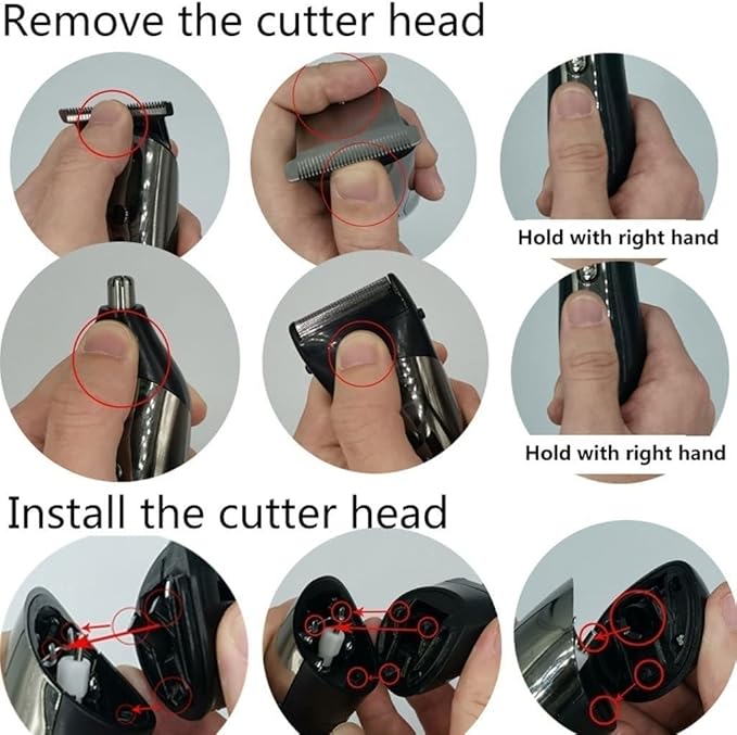 Hair Clippers for Men Hair Trimmer Beard Trimmer/Nose Trimmer USB Rechargeable Hair Cutting Grooming Kit Barber Clippers Set