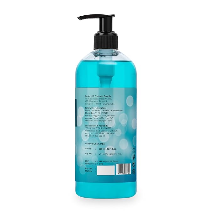 BVita Luxury Skai Aquatic Unisex Body Wash Refreshing Shower Gel for Deep Cleansing Hydrating &amp Moisturising Skin with Aloe Vera 500 Ml