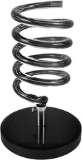 Hair Dryer Stand with Marble Base and Spiral Holder Countertop Salon Hair Dryer and Straightener Organizer for Bathroom Styling Tools Storage