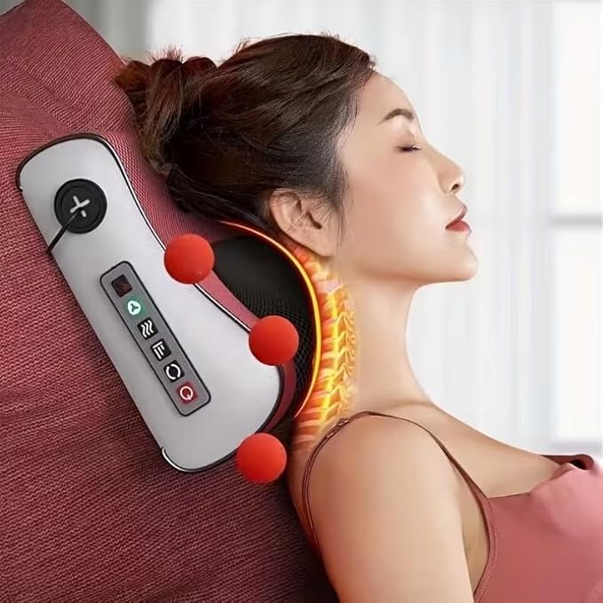 Neck and Back Massager for Pain Relief Deep Tissue with Heat Shiatsu Shoulder Massager with Bi-Directional Rotating Head for Neck Back Shoulders and Legs