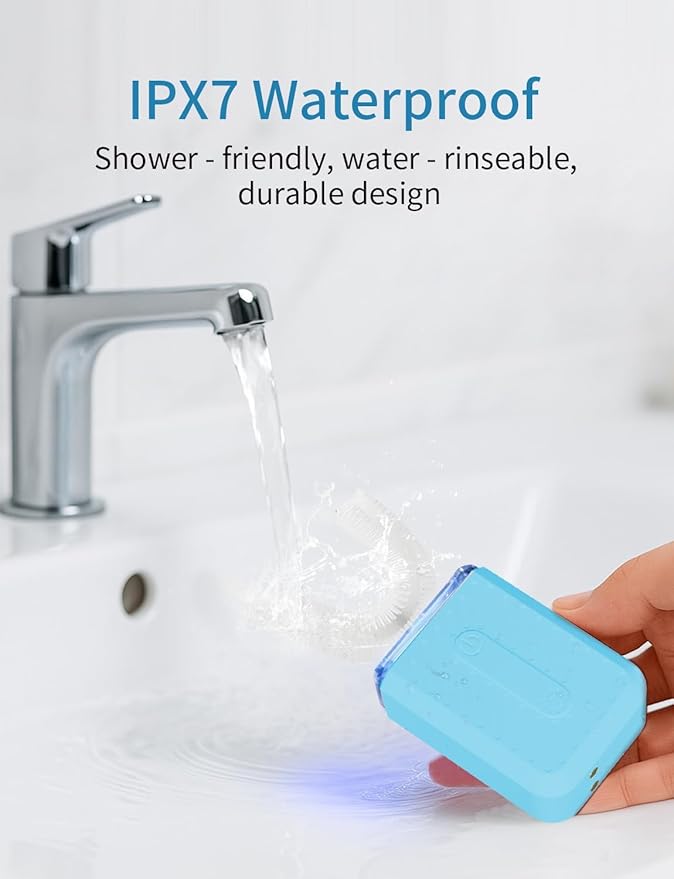 U-Shaped Electric Toothbrush 4 Modes 60-Second Clean Magnetic Contact Charging Travel-Friendly