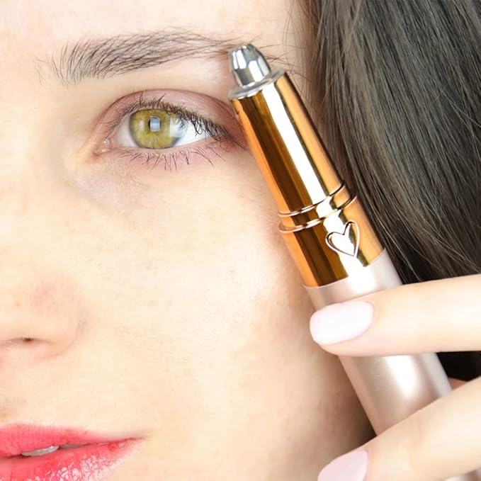 Mini Electric Eyebrow Trimmer Pen - Rose Gold