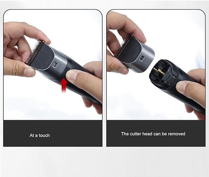 Men's Electric Hair Clippers Set Frequency Conversion 2 Speed Hair Trimmer Nose Trimmer Set Portable Low Noise for Salon
