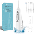 USB Rechargeable 4 Speed Water Flosser Removes Tartar Stains Teeth Cleaning Tool Portable Teeth Cleaner for Home Traveling