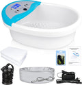 Ionic Foot Spa Detox Machine Ionic Foot Bath for Home Use Ion Cleanse Negative Foot Machine to Remove Toxin with Heating Belt Massage Tub 100 Basin Liners