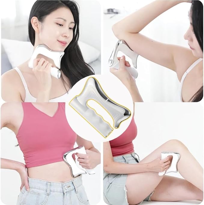 Fascia Massager Electric Muscle Scraping Tool deep Tissue Massager Heated Massage EMS Portable Suitable for Neck and Back Pain