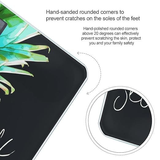 Colorful Fruit Pineapple Bathroom ScaleHighly Accurate Digital Weighing Machine for People Bright LED Display Weight Scale for The Aldult Home Use