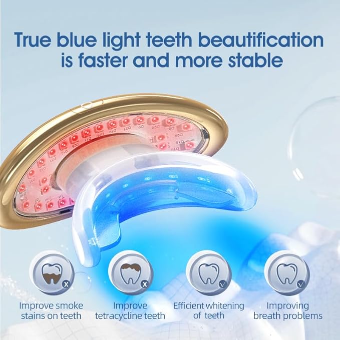 Red Light Therapy Device for Face|2-in-1Red Light Therapy Lip PlumperAnti-AgingWrinkle Reduction|FullerMore Vibrant Lips (Golden)