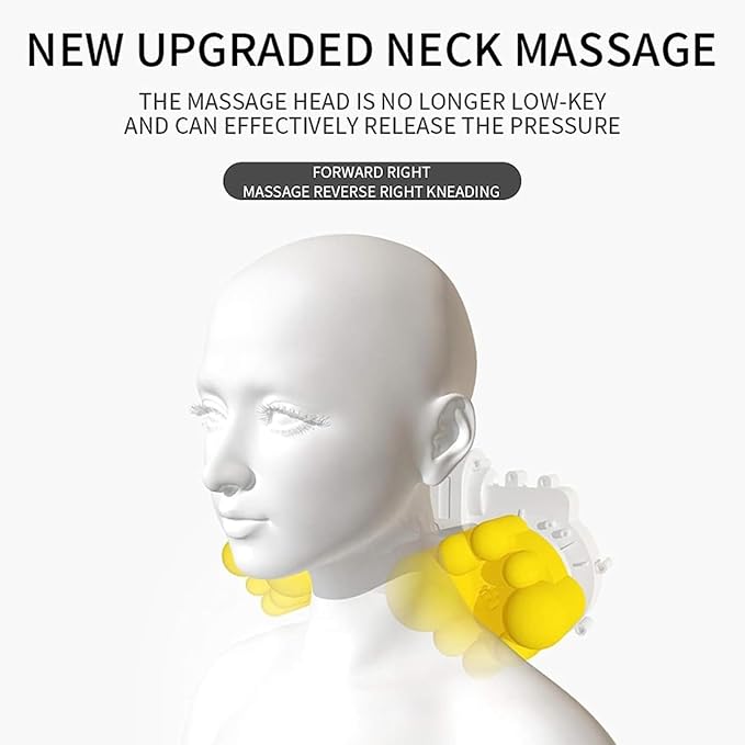 Massage Mat Full Body Massager Cushion Foldable 9 Vibrating Modes with 20 Neck Shiatsu Kneading Massage Heads Electric Massage Mattress Pad for Relieving Back Lumbar Leg 170x60cm