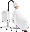 Bacocoo 110V 500W Nano Ionic Hair Steamer Machine Professional Hair Color Processor &amp Perming Equipment with Adjustable Mist Anion Technology Hairdressing Care Hair Repair.(White)