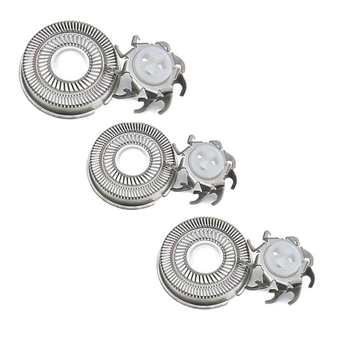 Compatible For ZOZENCompatible For FLYCO SOOCAS SO WHITE PINJING ENCHEN Electric Shaver Replacement Blades Electric Shaving Machine Razor(3 Spare Blades)