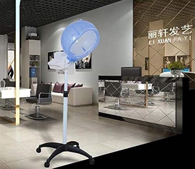 650w Adjustable Orbiting Hair Dryer Stand Up Rolling Wheels Salon Hair Color Processor Accelerator Professional for Home Salon Hair Dyeing Perming Equipment (Color : A)