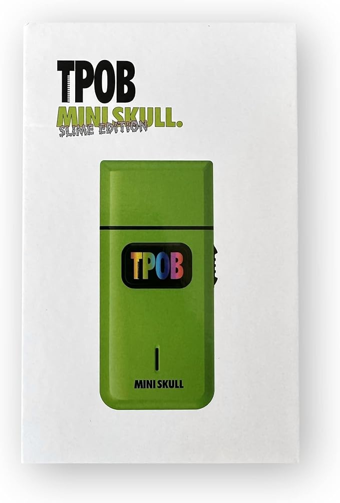 TPOB Mini Skull Single Shaver Compact Design that can fit in Your Pocket with a Turbo Charged Motor Perfect for Both Professional and at-Home use (Slime)