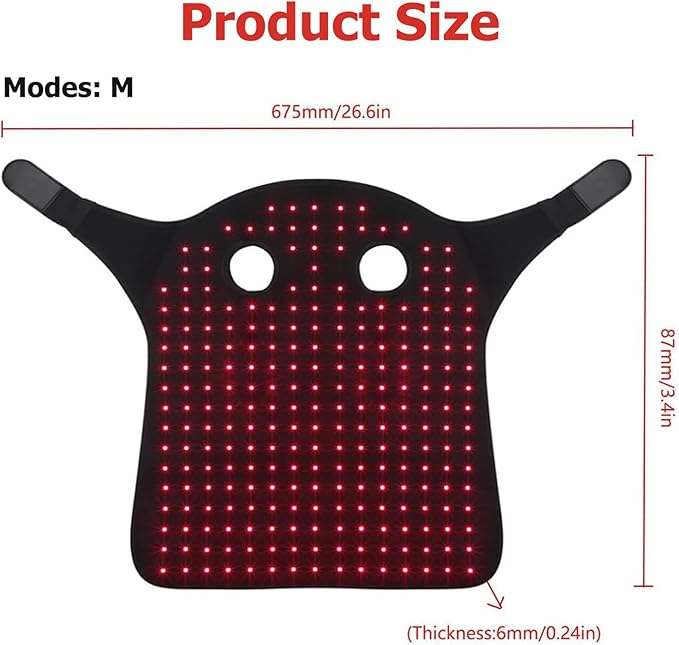 Red Light Therapy for Horses Head Portable Wearable LED Red Light Therapy Device for Pain Relief &amp Repair Muscle Infrared Horse Care Therapy Wrap for Horse Head and Neck M