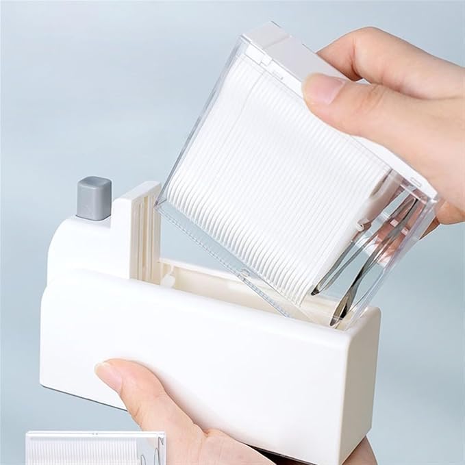 AMONG Toothpick Dispenser Dental Floss Box Household Push-Type Automatic Pop-up Dental Floss Box Portable Dental Floss Storage Box Tooth Picks Container Case