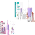 COSLUS Kids Water Dental Flosser &amp Cordless Mini Water Teeth Flossers Deep Cleaning Picks 4 Modes for Ages 6+ Safe Waterproof Flosser