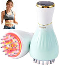 Lymphatic Drainage Massager &amp Massage Tool Body Sculpting Machine &amp Fascia Blaster for Cellulite with Microcurrent Light Heat &amp Vibration for Legs Arms &amp Belly (Gradient Green)