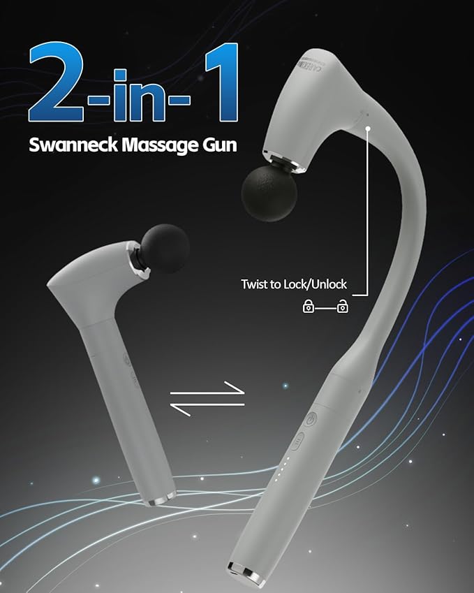 2-in-1 Massage Gun &amp 2 Massage Heads