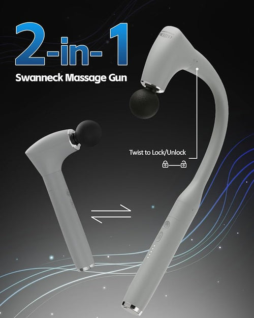 2-in-1 Massage Gun &amp 2 Massage Heads