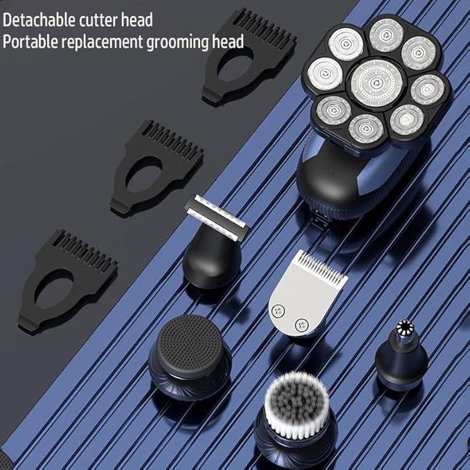 Head Shaver for Men Rechargeable All in One Hair Trimmer for Men Grooming Kit Electric Beard Trimmer Facial Body Eyebrow Nose Ear Trimmer