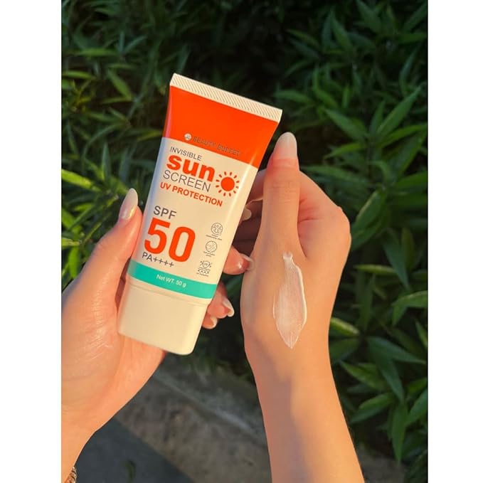 BEAUTY BUFFET INVISIBLE SUNSCREEN UV PROTECTION SPF 50 PA++++ (50 G) 1.76 Ounce (Pack of 1)