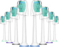 8pcs/lot Replacement Toothbrush Heads with Cap Compatible for HX6530 HX9340 HX6930 HX6710 HX9140 HX6921 HX6932