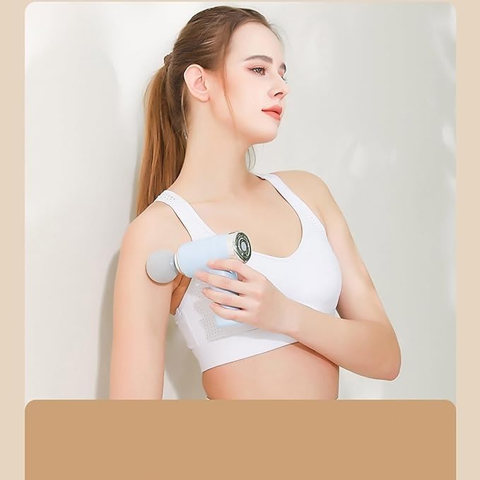 Handheld Back Massager Cordless Body Massager Powerful Massage Device Muscle Relaxation Tool Portable Lightweight Rechargeable Muscle Relaxation Gift