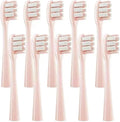 10pcs ReplacementCompatible for Y1/U1/U2 Toothbrush Heads Tooth Clean Brush Nozzles(10PinkWhiteF)