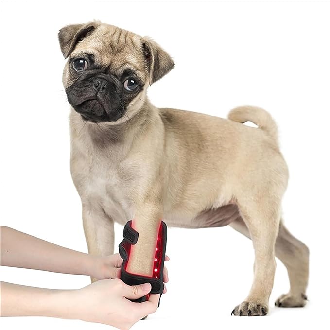 Portable Infrared Therapy Device for Dogs Leg Wearable Red Light Therapy Belt for Pets 120° Luminous Angle for Leg Wound Care Relief Muscle Pain