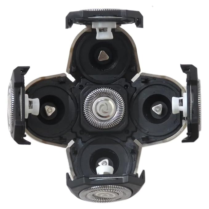 6 Head Shaver Head Replacement Shaving Head for XR1600 XR7000 RX5 RX7 Bald Head Easy to Install Electric Shaver Head