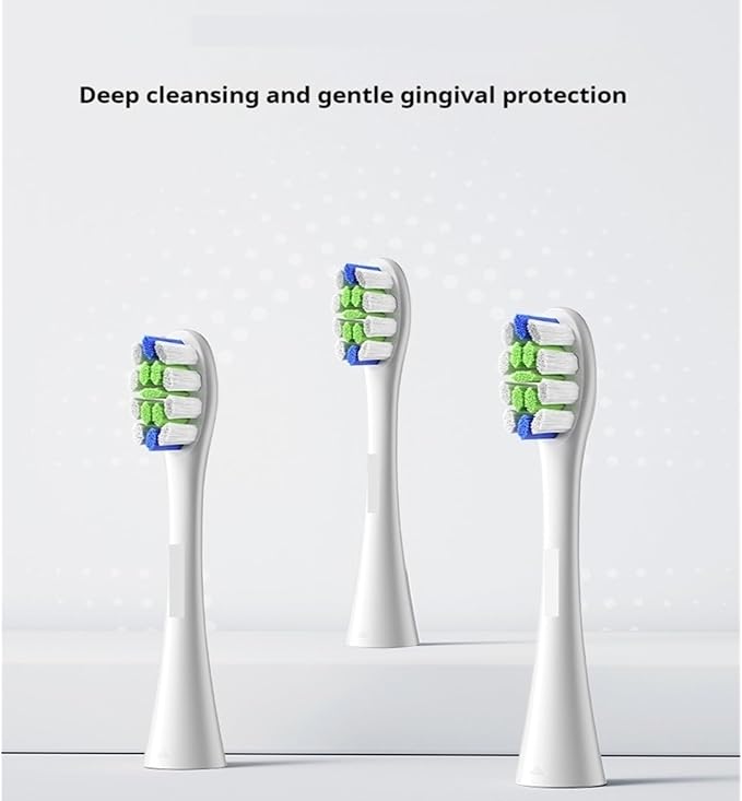 Replacement Brush HeadsCompatible for X PRO /F1/Z1/One/ Air2 Sonic Electric Toothbrush Nozzles(6 pcs Blue)