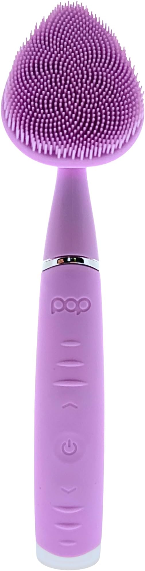 Clover Facial Cleansing Device Lavender Silicone Facial Cleaner &amp Exfoliator w/ 8000 Vibrations Per Minute 5 Speeds USB Rechargeable Face Cleaning Scrubber &amp Skincare Tool with Case