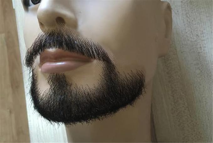 Remeehi Human Hair Facial Hair Beard Costume Accessory Makeup Moustache Self Adhesive #74