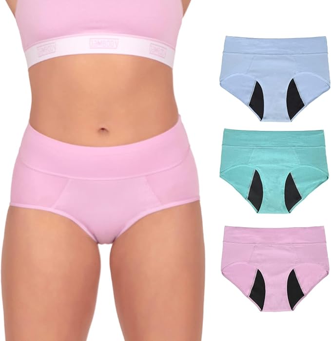 Bambody Absorbent Panties Period Underwear for Women and Teens - All-Day Long - Overnight Protection- Postpartum Leakproof