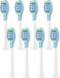 8Pcs Replacement Brush HeadsCompatibility for Philips HX6064 HX6930 HX6730 Sonic Electric Toothbrush Vacuum 4100 6500 6100 5300 C3(C3 White)