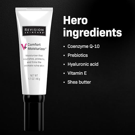 Revision Skincare V+ Comfort Moisturizer™ Intimate Area Moisturizer Vulva Cream for Dryness Hormone Free Fragrance Free 1.7 oz